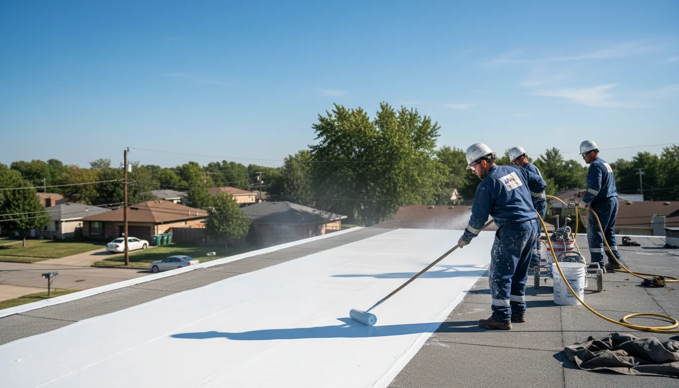 Commercial roof coating in Wesley, ME near me